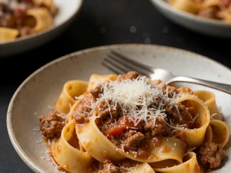Handmade pappardelle, pork ragù